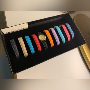 Retro Denim & Co Watch Set